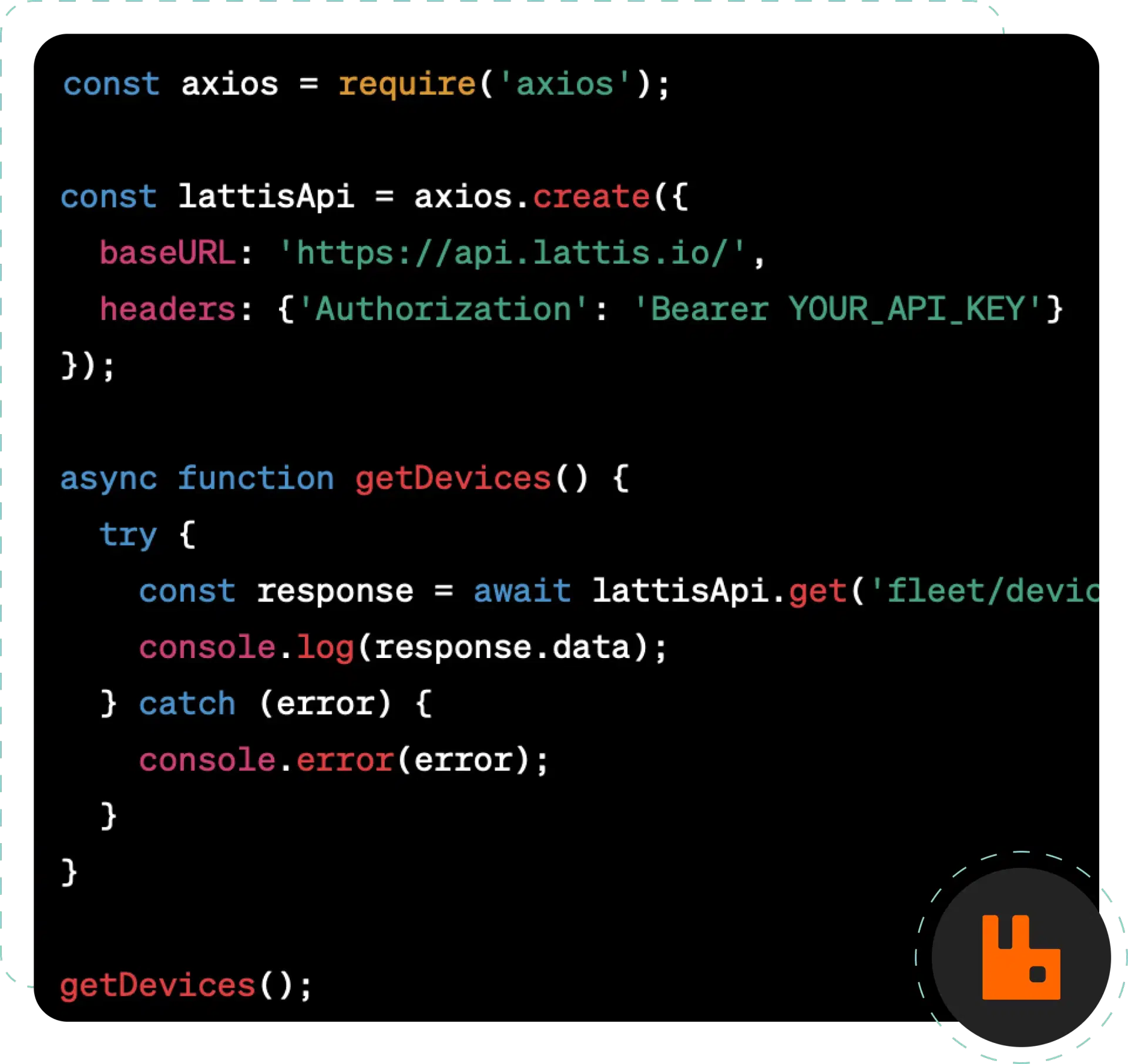 code snippet picture